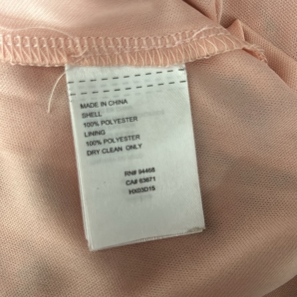 LAUNDRY BY SHELLI SEGAL - NWOT- Asymmetric Floral Ruffle Midi Dress in Peach - Picture 10 of 14